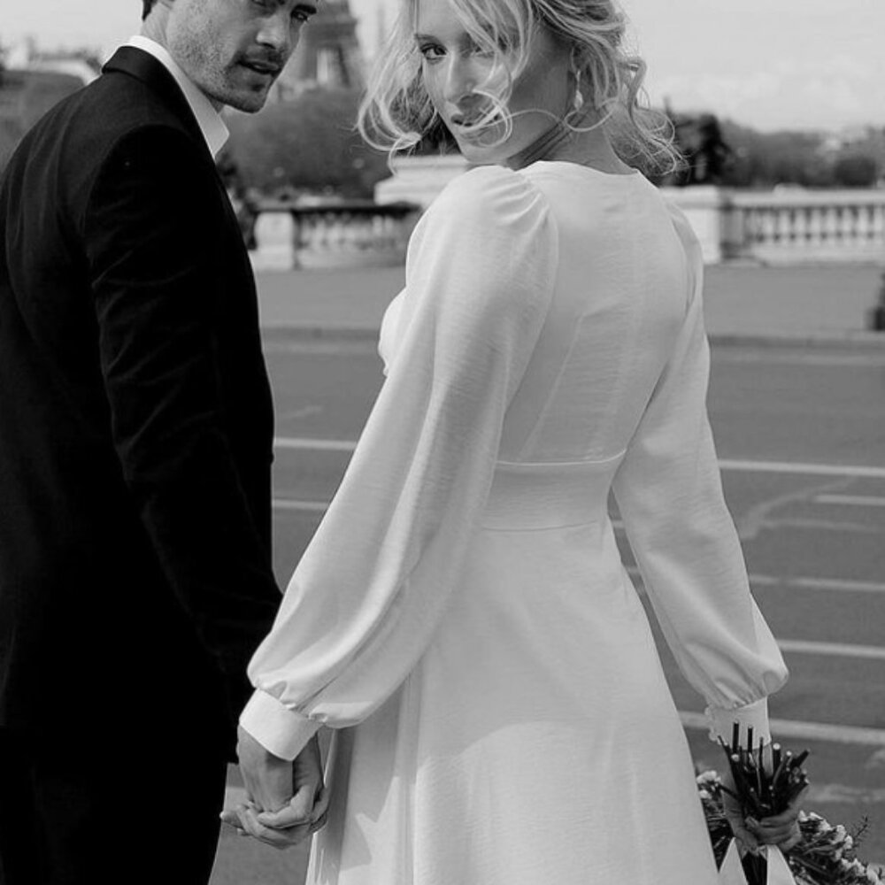 Wedding Dress (Ivory) Missacc Brand - New, Size 14 - Picture 7 of 11